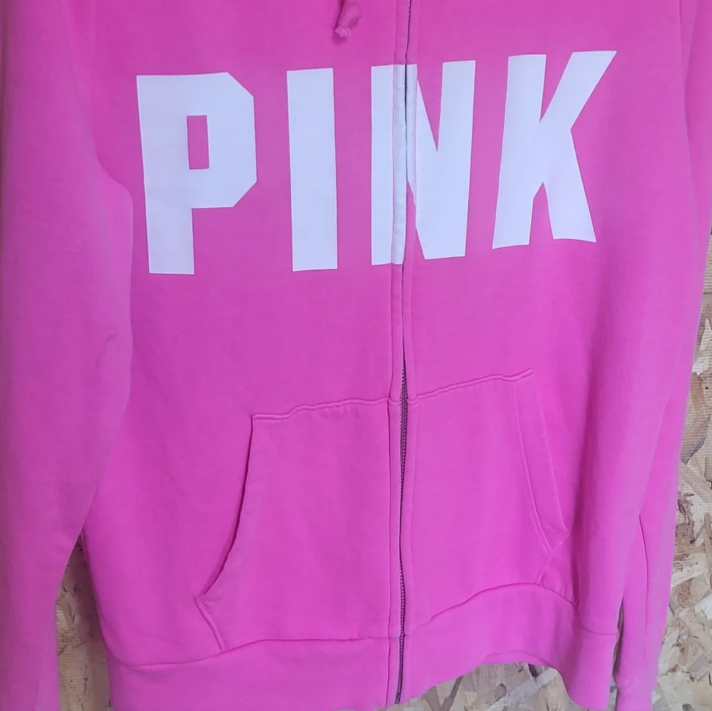 #93 Victoria's Secret PINK Ladies Zip Up Hoodie, Size S - Picture 5 of 6